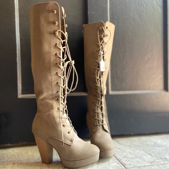 cierra tan knee high boots - Picture 1 of 13